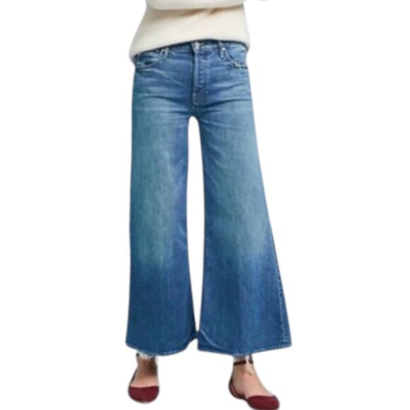 MOTHER Superior The Stunner Roller Ankle Wide Leg Jeans Chew My Soul To Keep - Picture 1 of 12